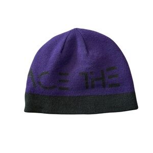 The North Face Purple and Black Kids Hat